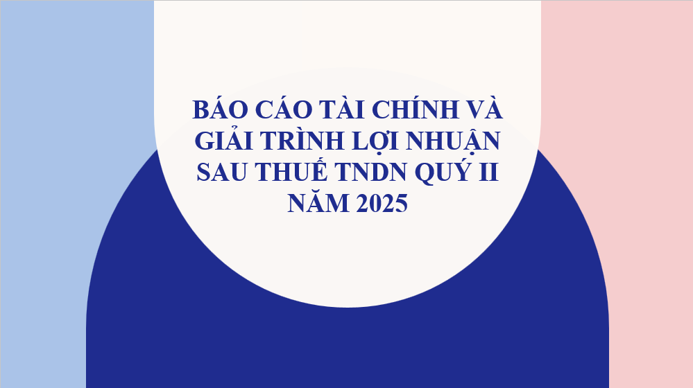 Công bố báo cáo tài chính và giải trình lợi nhuận sau thuế TNDN quý 2 năm 2025